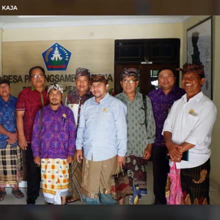 Perbekel Padangsambian Kaja menerima Audiensi dari Pengurus PHDI Kota Denpasar