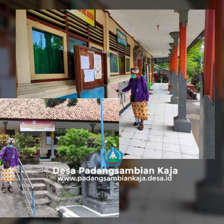 Dekontaminasi dan Sosialisasi Pencegahan Penyebaran COVID-19 di wilayah Desa Padangsambian Kaja