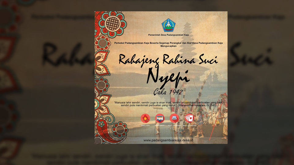 Selamat Hari Raya Nyepi Tahun Baru Caka 1942